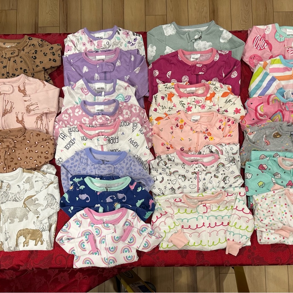 24 Colorful Cozy Footies One Pieces